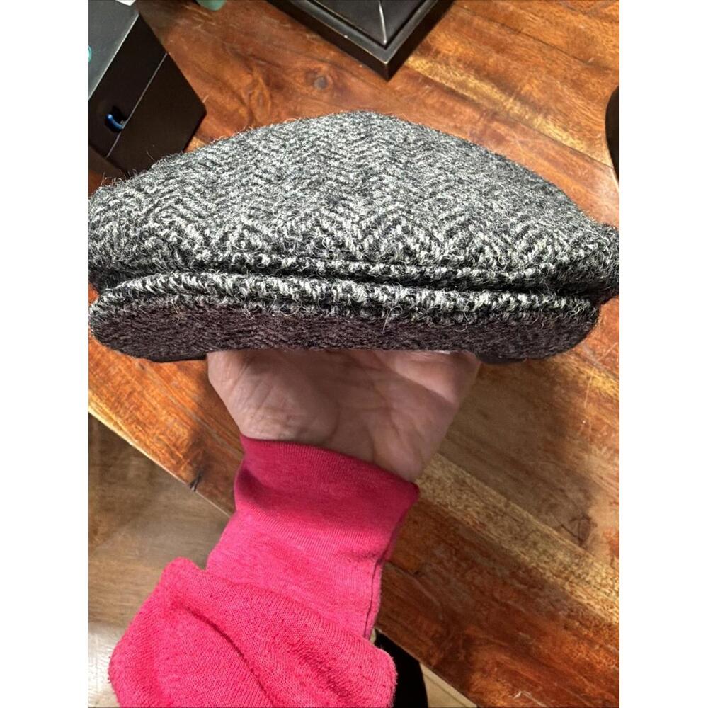 Trav'ler cap Country Gentleman Harris Tweed Scottish Wool Hand Woven New 7 1/4 - Picture 8 of 10